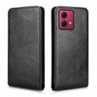 For Motorola Moto G84 5G Magnetic Vertical Flip Leather Phone Case(Black) - 2