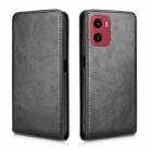 For Motorola Moto G05 Magnetic Vertical Flip Leather Phone Case(Black) - 2