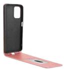 For Motorola Moto G05 Magnetic Vertical Flip Leather Phone Case(Rose Gold) - 3