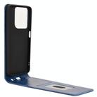 For Motorola Moto G 5G 2025 Magnetic Vertical Flip Leather Phone Case(Blue) - 3