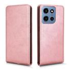 For Motorola Moto G 5G 2025 Magnetic Vertical Flip Leather Phone Case(Rose Gold) - 2