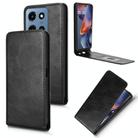 For Motorola Moto G Power 2025 Magnetic Vertical Flip Leather Phone Case(Black) - 1