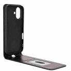 For iPhone 16 Plus Magnetic Vertical Flip Leather Phone Case(Black) - 3