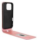 For iPhone 16 Pro Max Magnetic Vertical Flip Leather Phone Case(Rose Gold) - 3