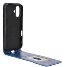 For iPhone 16 Magnetic Vertical Flip Leather Phone Case(Blue) - 3