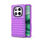 For Redmi Note 14 Pro 5G High Transparency TPU Hybrid PC Airbag Phone Case(Transparent Purple) - 1