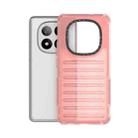 For Redmi Note 14 Pro+ 5G High Transparency TPU Hybrid PC Airbag Phone Case(Peach Red) - 3