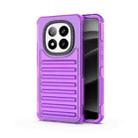 For Redmi Note 14 Pro+ 5G High Transparency TPU Hybrid PC Airbag Phone Case(Transparent Purple) - 1