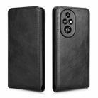 For Honor 200 Pro 5G Magnetic Vertical Flip Leather Phone Case(Black) - 2