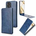 For Honor 200 Pro 5G Magnetic Vertical Flip Leather Phone Case(Blue) - 1