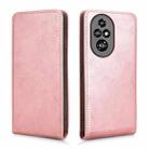 For Honor 200 Pro 5G Magnetic Vertical Flip Leather Phone Case(Rose Gold) - 2