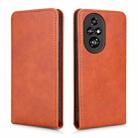 For Honor 200 Pro 5G Magnetic Vertical Flip Leather Phone Case(Brown) - 2