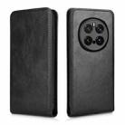 For Honor Magic7 Pro Magnetic Vertical Flip Leather Phone Case(Black) - 2