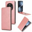 For Honor Magic7 Pro Magnetic Vertical Flip Leather Phone Case(Rose Gold) - 1