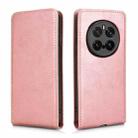 For Honor Magic7 Pro Magnetic Vertical Flip Leather Phone Case(Rose Gold) - 2