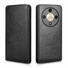 For Honor Magic6 Lite / X9b 5G Magnetic Vertical Flip Leather Phone Case(Black) - 2