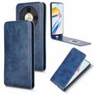 For Honor Magic6 Lite / X9b 5G Magnetic Vertical Flip Leather Phone Case(Blue) - 1