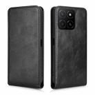 For Honor X5b 4G Magnetic Vertical Flip Leather Phone Case(Black) - 2