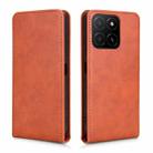 For Honor X5b 4G Magnetic Vertical Flip Leather Phone Case(Brown) - 2