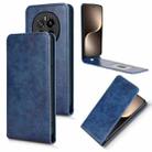 For Honor Magic7 Magnetic Vertical Flip Leather Phone Case(Blue) - 1