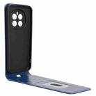 For Honor Magic7 Magnetic Vertical Flip Leather Phone Case(Blue) - 3
