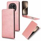 For Honor Magic7 Magnetic Vertical Flip Leather Phone Case(Rose Gold) - 1