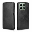 For Honor X6b 4G Magnetic Vertical Flip Leather Phone Case(Black) - 2