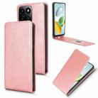 For Honor 200 Smart 5G / Play 60 Plus 5G Magnetic Vertical Flip Leather Phone Case(Rose Gold) - 1