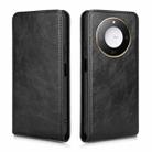 For Honor X60 5G / X9c Smart Magnetic Vertical Flip Leather Phone Case(Black) - 2