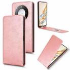 For Honor X60 5G / X9c Smart Magnetic Vertical Flip Leather Phone Case(Rose Gold) - 1