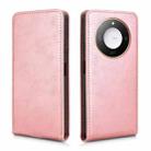 For Honor X60 5G / X9c Smart Magnetic Vertical Flip Leather Phone Case(Rose Gold) - 2