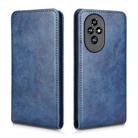 For Honor 200 5G Magnetic Vertical Flip Leather Phone Case(Blue) - 2