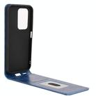For Honor 200 Lite 5G Global Magnetic Vertical Flip Leather Phone Case(Blue) - 3