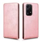 For Honor 200 Lite 5G Global Magnetic Vertical Flip Leather Phone Case(Rose Gold) - 2