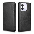 For Honor X60i 5G Magnetic Vertical Flip Leather Phone Case(Black) - 2