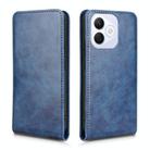 For Honor X60i 5G Magnetic Vertical Flip Leather Phone Case(Blue) - 2