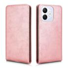 For Honor X60i 5G Magnetic Vertical Flip Leather Phone Case(Rose Gold) - 2