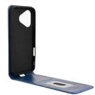 For Honor 400 Lite Magnetic Vertical Flip Leather Phone Case(Blue) - 3