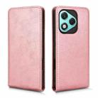 For Honor 400 Lite Magnetic Vertical Flip Leather Phone Case(Rose Gold) - 2