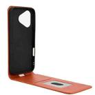 For Honor 400 Lite Magnetic Vertical Flip Leather Phone Case(Brown) - 3