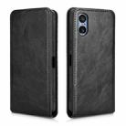 For Sony Xperia 5 V Magnetic Vertical Flip Leather Phone Case(Black) - 2