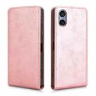 For Sony Xperia 5 V Magnetic Vertical Flip Leather Phone Case(Rose Gold) - 2