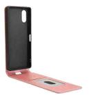 For Sony Xperia 5 V Magnetic Vertical Flip Leather Phone Case(Rose Gold) - 3