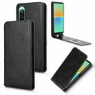 For Sony Xperia 10 IV Magnetic Vertical Flip Leather Phone Case(Black) - 1