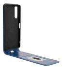 For Sony Xperia 10 V Magnetic Vertical Flip Leather Phone Case(Blue) - 3