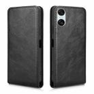 For Sony Xperia 1 VI Magnetic Vertical Flip Leather Phone Case(Black) - 2