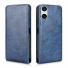 For Sony Xperia 1 VI Magnetic Vertical Flip Leather Phone Case(Blue) - 2