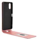 For Sony Xperia 1 VI Magnetic Vertical Flip Leather Phone Case(Rose Gold) - 3