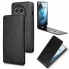 For OnePlus 13 Magnetic Vertical Flip Leather Phone Case(Black) - 1