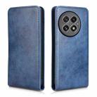 For OnePlus 13 Magnetic Vertical Flip Leather Phone Case(Blue) - 2